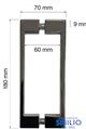 MANIGLIONCINO ACCOPPIATO INT.16CM PER BOX DOCCIA CROMATO VIRGO