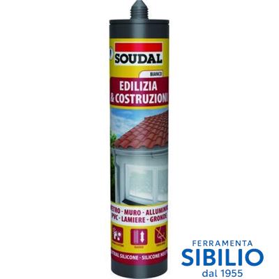 SILICONE EDILIZIA NEUTRAL WHITE DA 300ML 121505 SOUDAL